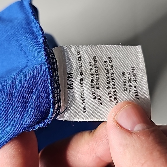 AEROPOSTALE medium dark blue short sleeve shirt - Picture 6 of 6